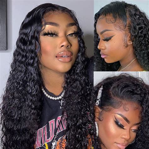 wavy lace front wigs human hair|full lace front curly wigs.